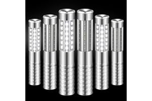 TTLYUGN 6 Pieces LED Strobe Baton Light Rechargeable Bottle Service Sparklers Stick Reusable Champagne Bottle Handheld LED for Club Stage Nightclub Party Concert Event Bar Outdoor - Silver