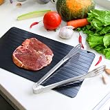 Ejoyous Quick Defrosting Plate Aluminum Thawing Tray Safe Kitchen Gadget view 2