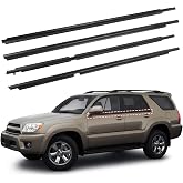 ItranMc Window Weatherstrip Trim for 2003-2009 Toyota 4Runner 4-Door | 4 PCS Black Rubber Molding Seal Belt, Replaces 68161-35060 68162-35060 68163-35030 68164-35030