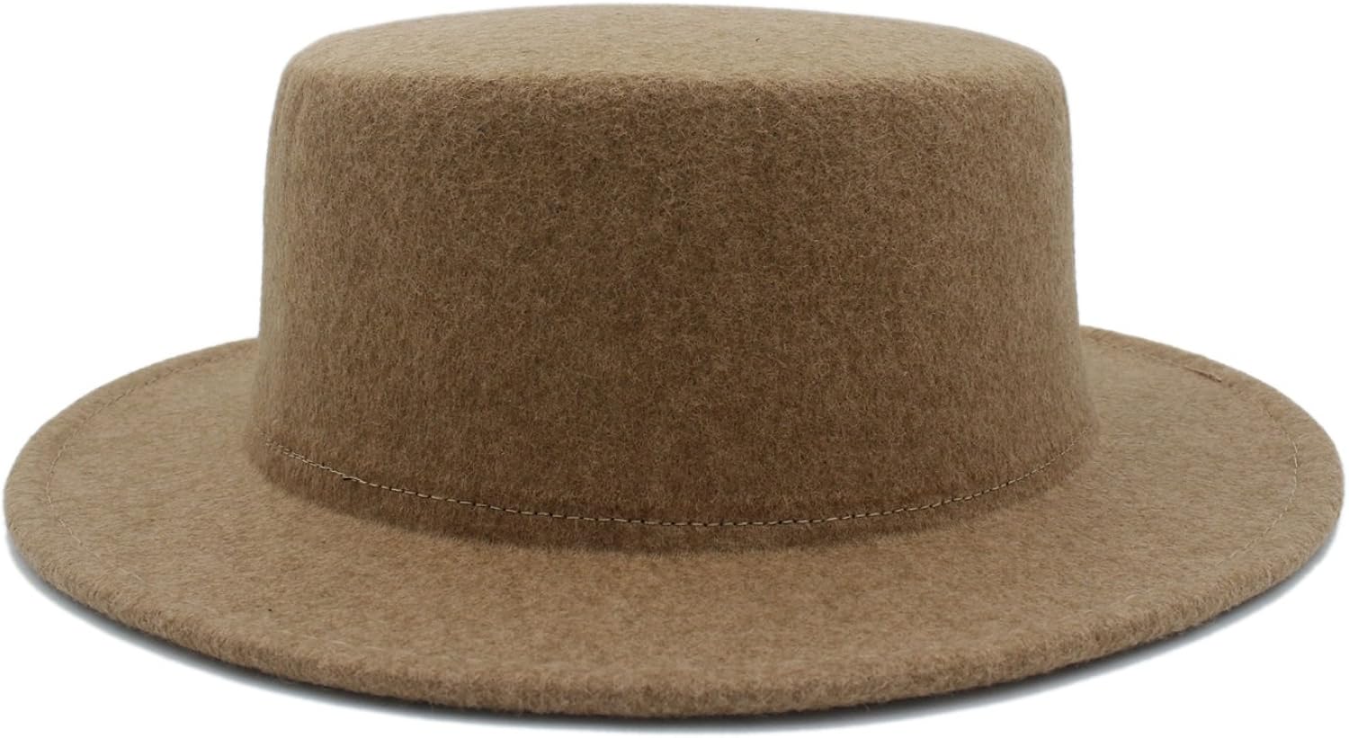 flat brim top hat