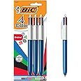 BIC 4-Color Original Retractable Ball Pens, Versatile 1.0mm Medium Point, Long-Lasting Ink, Great Gift Idea, 3-Count in Assorted Colors