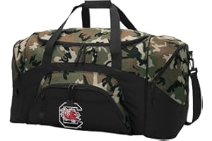 BROAD BAY Large South Carolina Gamecocks Duffel Bag CAMO University of South Carolina Suitcase Duffle Luggage - Sports Gear Bag