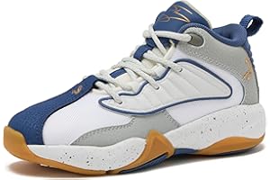 SHAQ Speed Demon Mid Kids Basketball Shoes for Boys and Girls, Kids and Youth High Top Boys Sneakers Size 11 to 7 Little or Big Kid Shoes