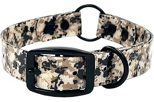 Regal Dog Products Medium Camo Hunting Dog Collar with Heavy Duty Center Ring | Available Sizes for Small, Medium or Large, X