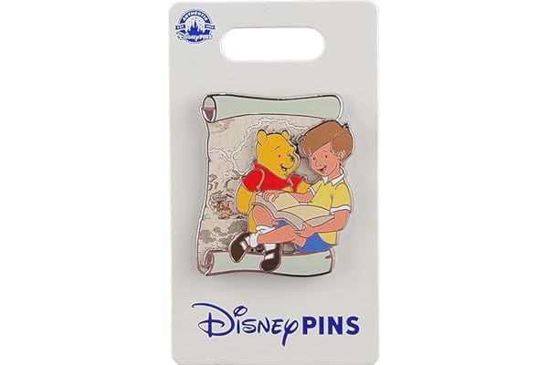 Disney Pin - Winnie the Pooh - Map Scroll - Pooh and Christopher Robin