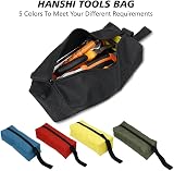 YWYHHM 5 Pcs Small Canvas Tool Bags Zippered Pouch with Hanging Loop Organizer view 6