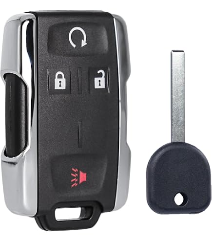 Unique Bargains 315MHz Keyless Entry Remote Ignition Transponder Key Fob Set 4 Buttons for Chevrolet Silverado 2014-2018