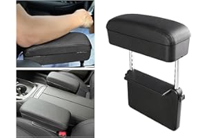 CDEFG Car Armrest Support Elbow Rest Pad Armrest Extender Console Storage Organizer Universal Fit for Most Cars
