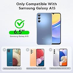 LeYi Compatible for Samsung Galaxy A15 5G Case: A15