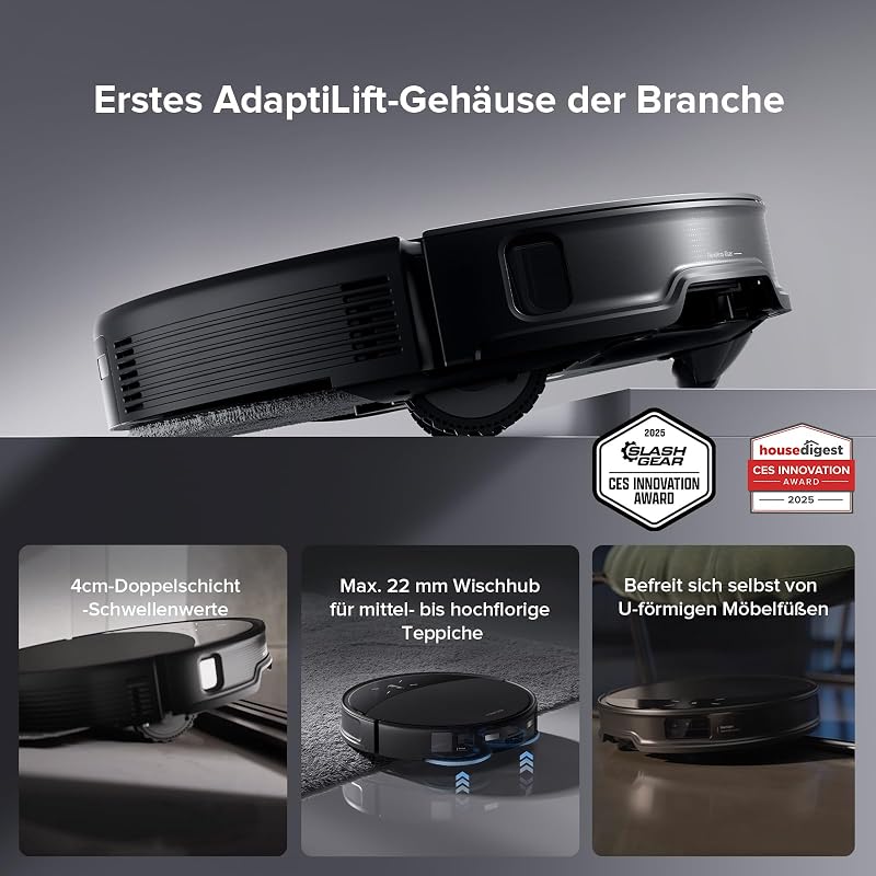 Saros 10R Set Saugroboter mit Wischfunktion&angebbarem Wischmopp
