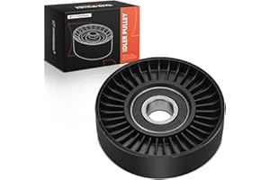 A-Premium Belt Idler Pulley Compatible with Chevy Equinox, Malibu, HHR, Cobalt, Cavalier, Classic & GMC Terrain & Buick LaCro