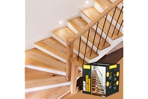 IONCAT Clear Stair Treads for Wooden Steps, Non Slip Strips for Wooden Steps Indoor & Outdoor, Anti Slip Grip Strips for Stairs, Floor, Bathroom, Bathtub, Waterproof, Transparent - 4" x 32" - 18 Pack