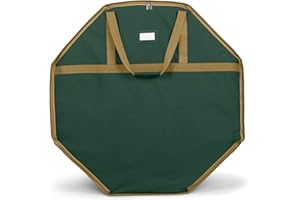 Covermates Keepsakes Christmas Wreath Storage Bag – Heavy Duty Polyester, Dual Zipper Pulls, Reinforced Handles - Holiday Storage-Green