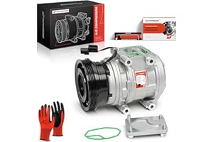 A-Premium A/C Compressor with Clutch Compatible with Hyundai Tucson 2.0L 2005-2007/2009, Kia Sportage 2.0L 2005-2008, 10PA15C