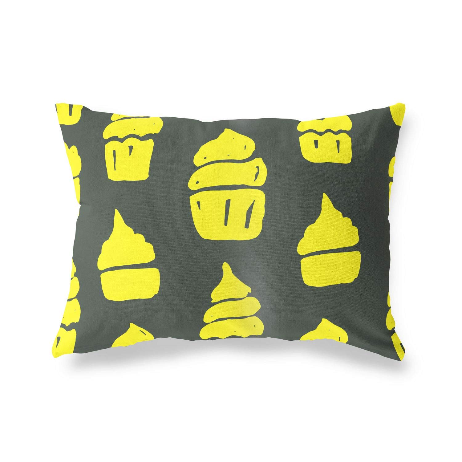 BonaMaison Decorative Cushion Cover, Neon Yellow-Fume Throw Pillow Covers, Home Decorative Pillowcases for Livingroom, Sofa, Bedroom, Size: 45X60 Cm - Designed and Manufactured in Turkey