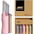 MK Lighter Candle Lighters, Windproof Flame, Ideal as Lighters for Candle, BBQ Lighters, Camping Lighters, Outdoor Lighters, Butane Refillable Lighters (Pastel-5pc)
