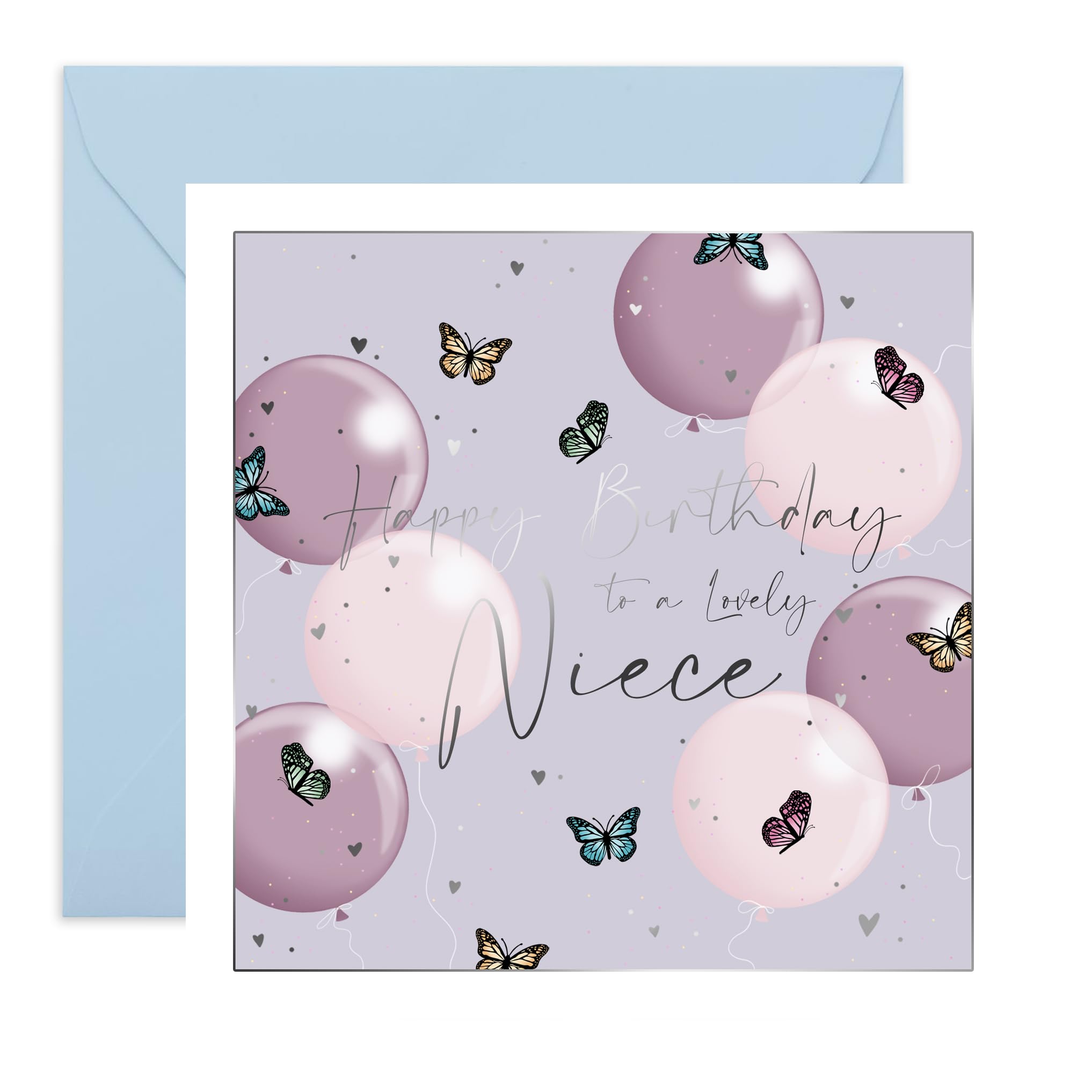 Central 23 - Birthday Card for Niece - 'Happy Birthday To A Lovely Niece' - Cute Card for Her - Comes with Fun Stickers