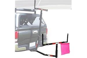 7BLACKSMITH Adjustable Steel Pick Up Truck Bed Hitch Extender Extension Rack for Boat Lumber Long Loads Canoe Ladder