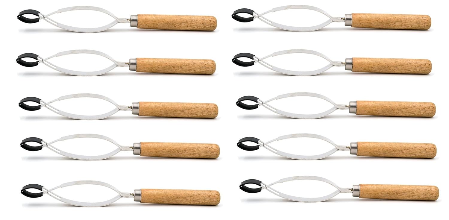 (Pack of 10) Economical Stainless Steel Spring Clip Test Tube Holder