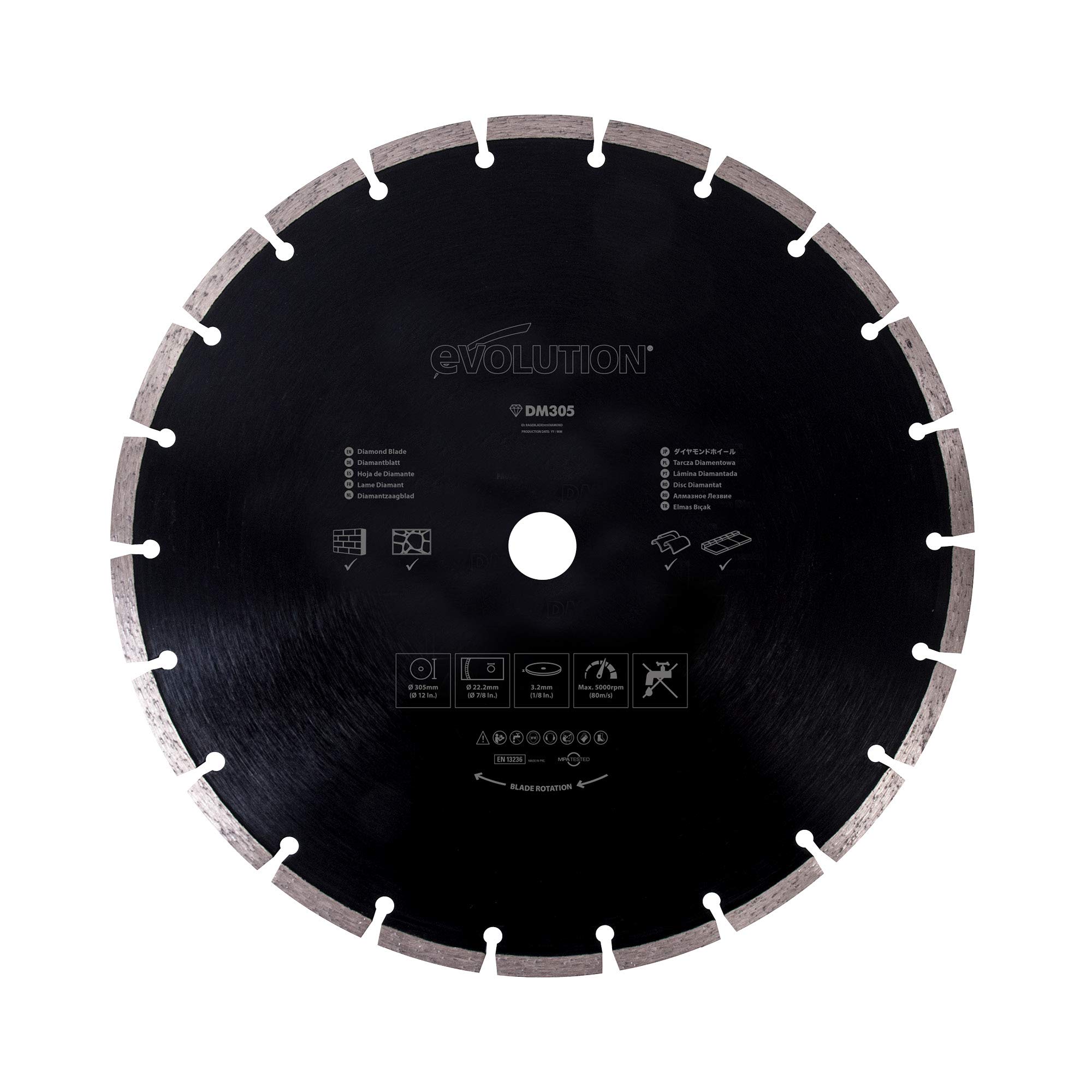 Evolution Power Tools Diamond Blade, 305 mm
