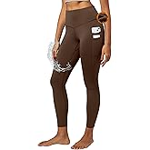 IUGA Water Resistant Fleece Lined Leggings Women Warm Winter Thermal Pants with Pockets for Hiking Yoga