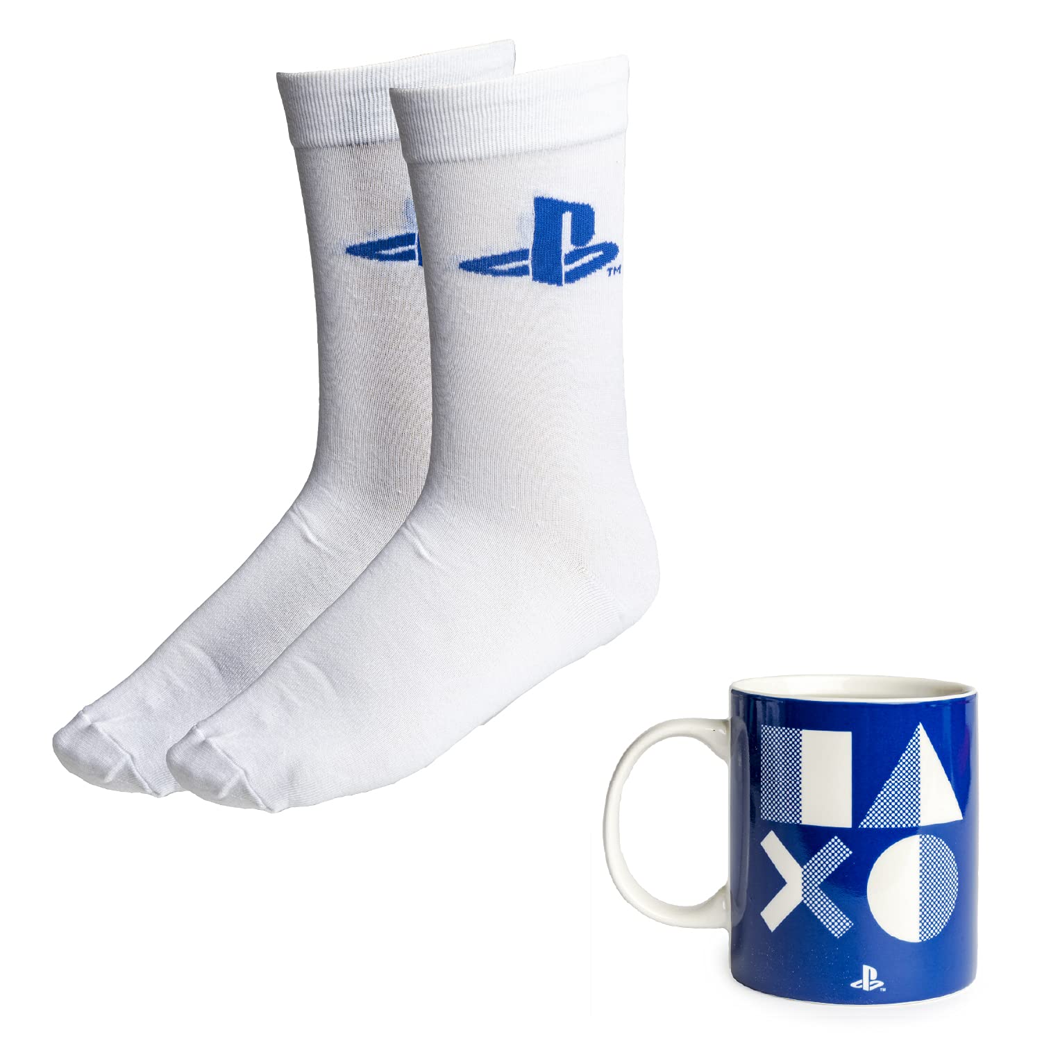 Paladone PP7910PS PlayStation Mug and Socks Gift Set | Officially Licensed Gaming Merchandise