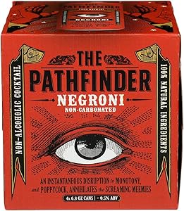 The Pathfinder Non-Alcoholic Negroni Cocktail 4 Pack, 6.8 Fl Oz