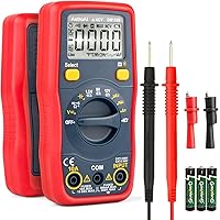 AstroAI Digital Multimeter, Voltmeter 1.5v/9v/12v Battery Voltage Tester Auto-Ranging/Ohmmeter/DMM with Non-Contact Voltage F