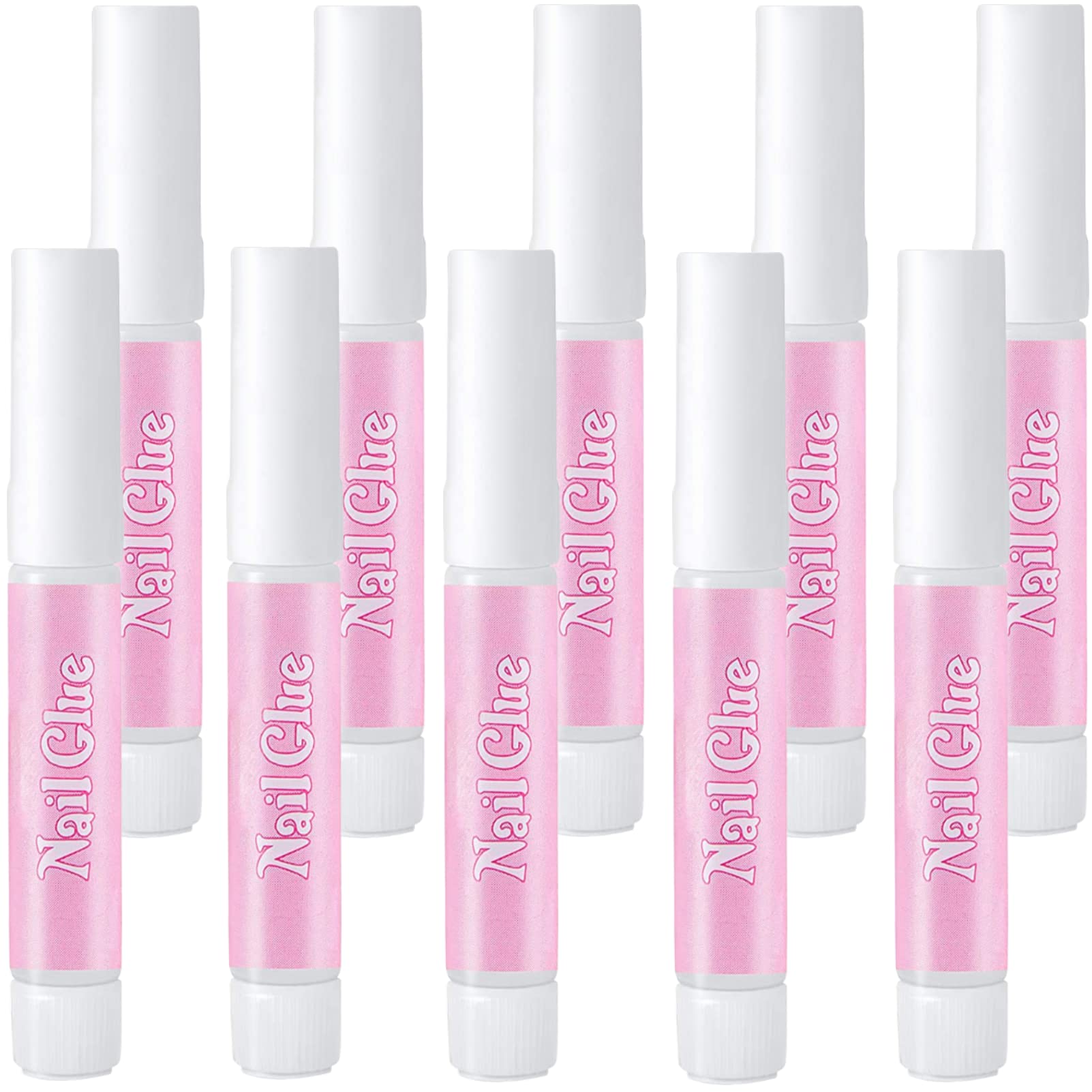 10 PCS Extra-Strong Nail Glue, Quick Dry Super Strong Nail Tip Adhesive Bond Glue Adhesive Salon Professional Quality for Applying Artificial Nail Tips Manicure Supplies,0.07 oz