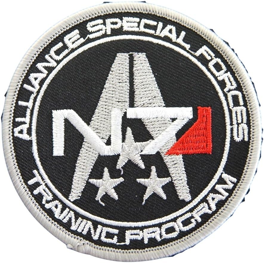 Mass Effect Series N7 Alliance Special Forces Training Program Embroidered Patch (3 inches tall by 3 inches wide)