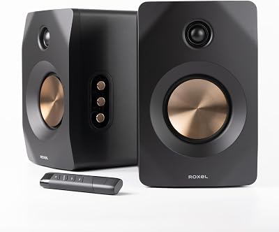 Roxel Nova Active Bookshelf Speakers 100W RMS BT 5.4 HDMI ARC Optical