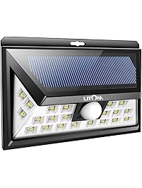 LITOM 24 LED Solar Lights Outdoor, 3 Optional Modes Wireless Motion Sensor Light with 270&deg; Wide Angle, IP65 Waterproof, Easy-to-Install Security Lights for Front Door, Yard, Garage, Deck, Porch