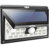Litom Solar Lights Outdoor, Wireless 24 LED Motion Sensor Solar Lights with Wide Lighting Area, Easy Install Waterproof Security Lights for Front Door, Back Yard, Driveway, Garage