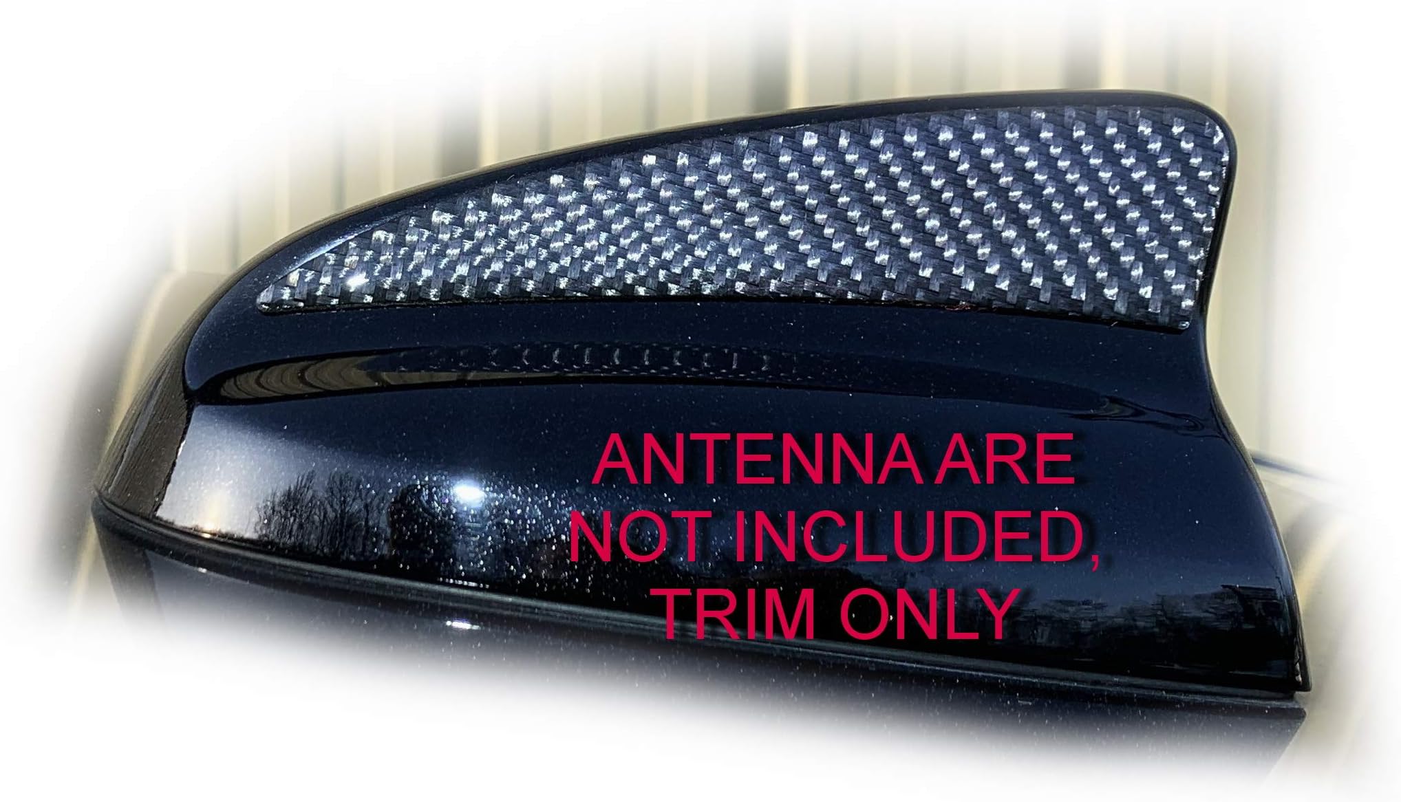 rz CMODD Real Twill 3K Dry Carbon Fiber Satellite Antenna Trim Overlay Cover Fit Dodge Charger SRT Hellcat 2016 2017 2018 2019