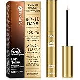 Lash Serum for Eyelash Growth – Visible Results in 7 Days, Powered by W-Peptide Technology, Fuller-Looking Lashes, Hormone-Free & Gentle for Sensitive Eyes, 3ml (0.1 fl oz)