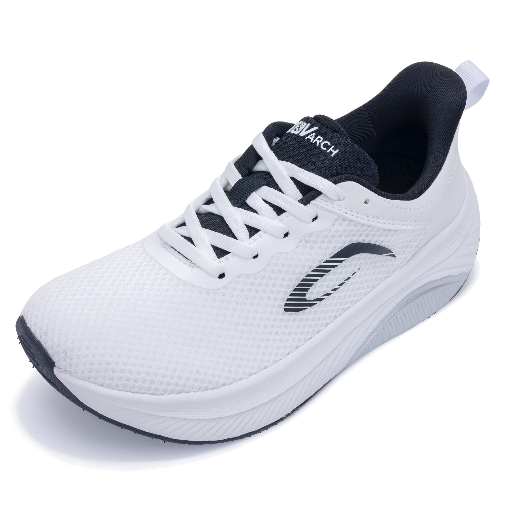 Aov Wide Toe Box Shoes Women Arch Support Walking Shoes For Plantar Fasciitis Orthotic Air Tennis Sneakers Beige Size 8, Women's - View #10