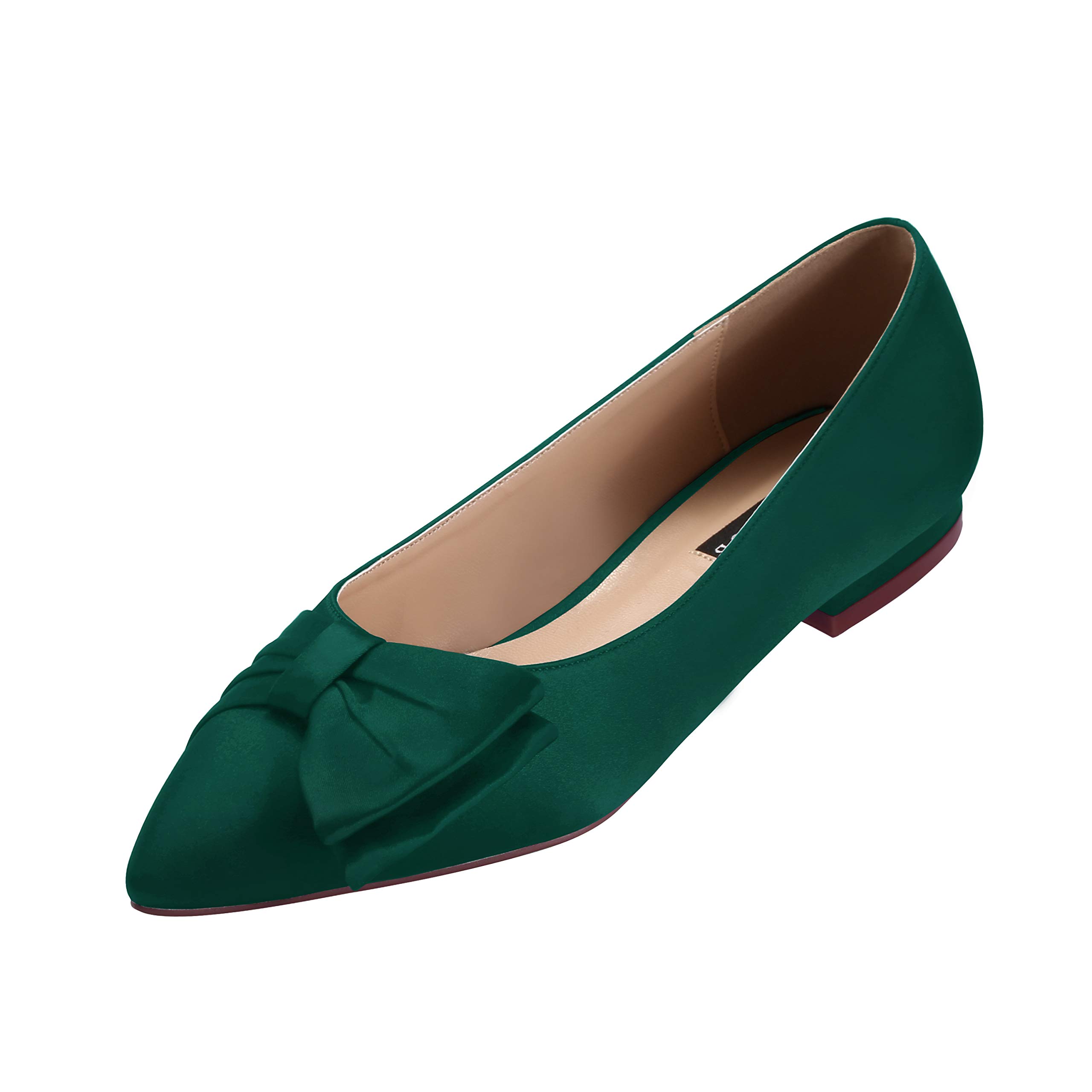 ERIJUNOR E0045 Wedding Flats Comfortable Flat Shoes for