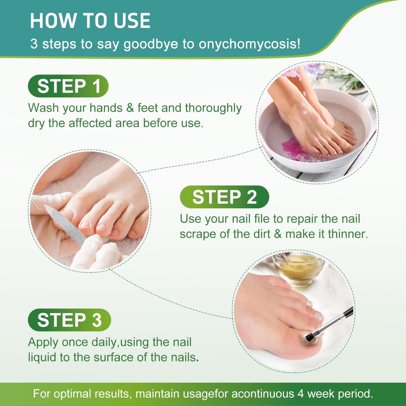 6 Pack Toenail Fungus Treatment Extra Strength with 25% Undecylenic Acid for Toenails and Fingernails with Natural Oils for Thick, Damaged & Nails foot fungus treatment extra strength - Image 5