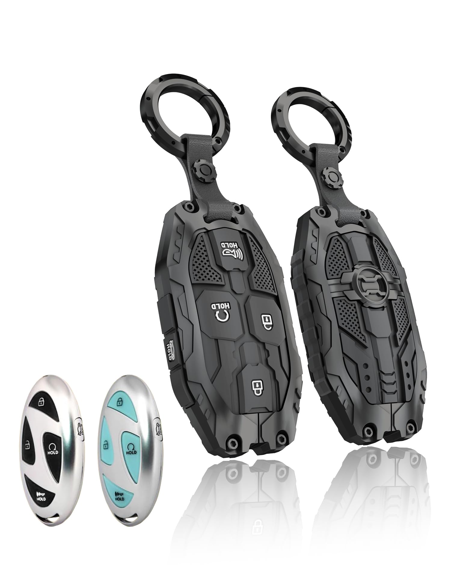 Photo 1 of 1 pc only!!!!
Heavy Key Fob Cover for Hyundai, Key Fob Case Protector Accessories Fits for 2024 2023 Hyundai Ioniq 6 Grandeur GN7 KONA Elantra Sonata Tucson (5 Buttton-Black)