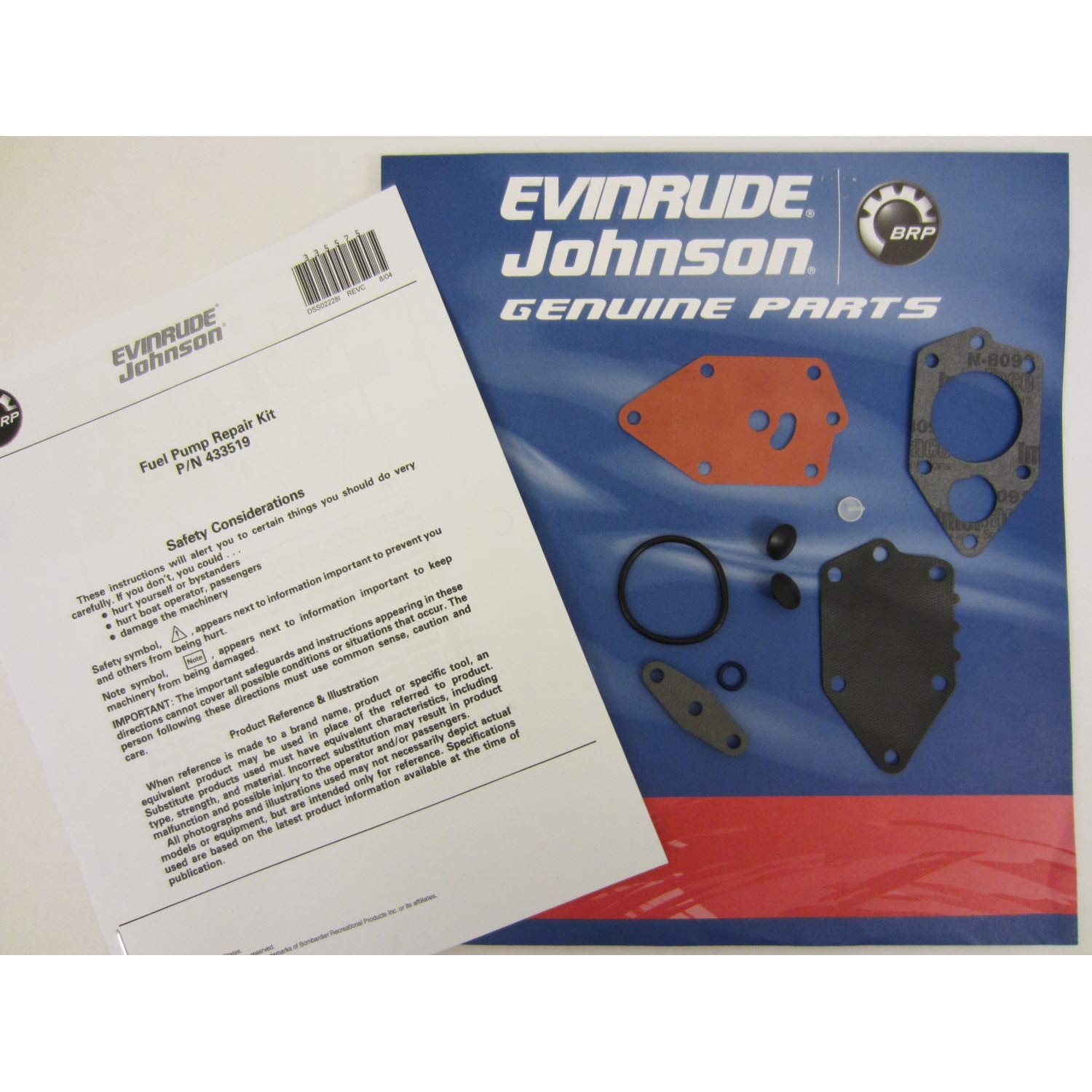 Amazon.com: OEM Evinrude Johnson BRP Outboard Fuel Pump Repair Kit -  438616: Sports & Outdoors