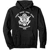 US UNITED STATES COAST GUARD USCG EAGLE FLAG Pullover Hoodie