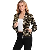 Yutuwomsfushi Women's Sequin Jacket Long Sleeve Blazer Glitter Front Zip With Pockets Casual Sparkly Party Velvet Bomber