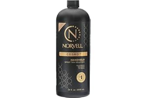 Norvell Spray Tan Solution, Cosmo, Blend of Warm Brown & Cool Violet-Brown Undertones, 34 fl. oz. - Long-Lasting, Handheld Self-Tanning Spray with Tomato Seed Extract, Aloe Leaf