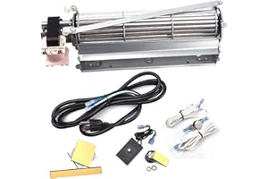 Criditpid BLOT Fireplace Blower Fan Kit for Monessen, Majestic, Martin, Vermont Castings Fireplace BDV400, BDV500, CDVR36NV, Replacement BLO24T BLOTMC Blower Kit for Rotom HB-RB94, HB-RB79, R7-RB79