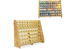 Sokipa Craft Paint Storage-Citadel Paint Rack - 2Oz Paint Organizer with 60 Holes - Wall-mounted Acrylic Paint Storage Rack