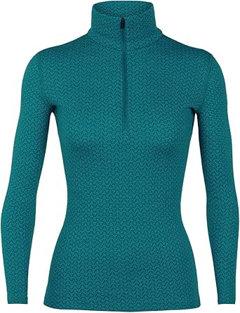 Amazon.com: Icebreaker Merino Women's Vertex Heavyweight Base Layer Half Zip Pullover Top 