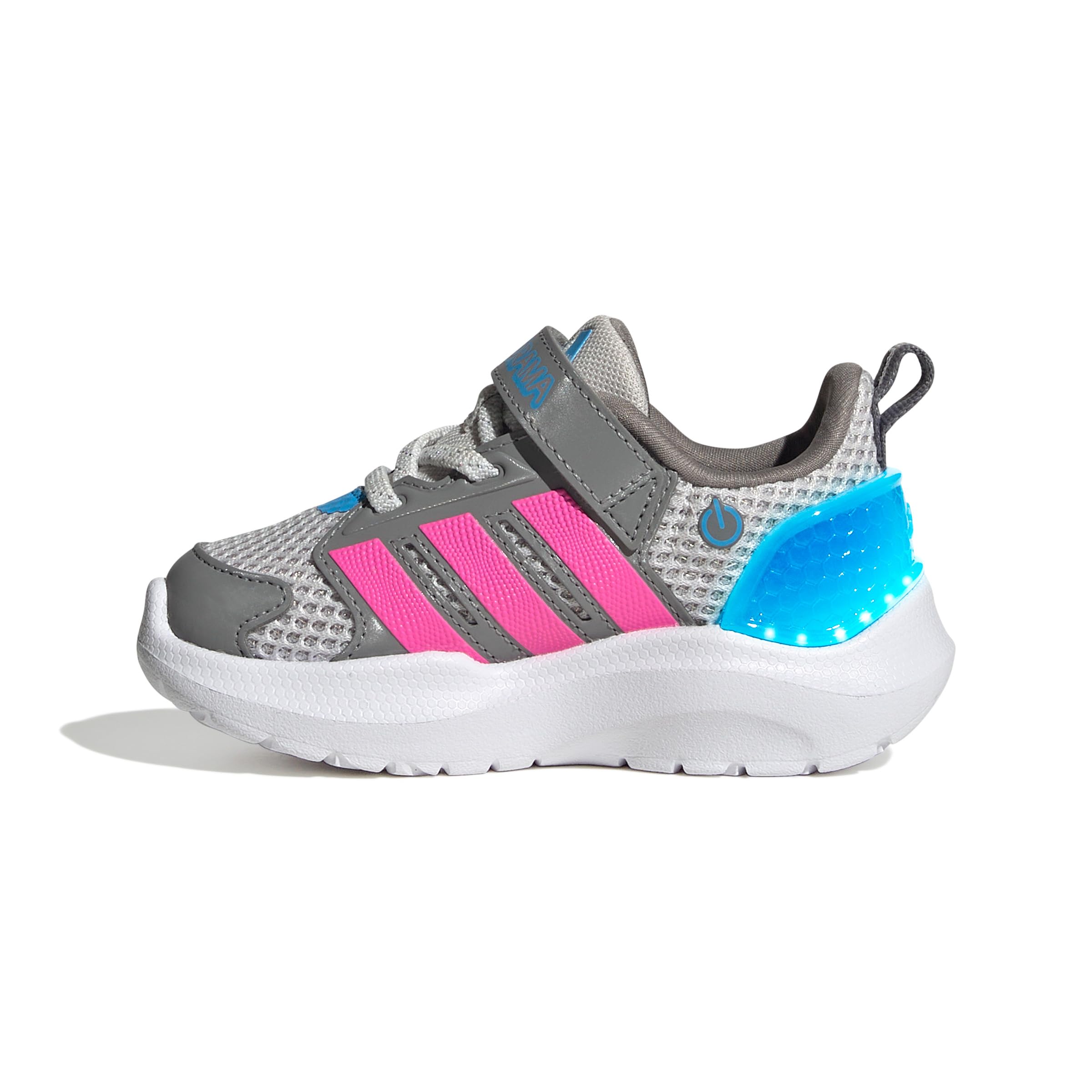 adidas Unisex-Baby Lightorama, Grey/Lucid Pink, 7