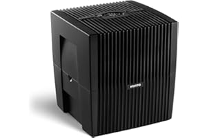 Venta LW25 Comfort Plus Humidifier in Black - Filter-Free Evaporative Humidifier for Spaces up to 485 ft²