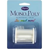 Superior Threads Monopoly Invisible Polyester Thread &ndash; Clear | Monofilament sewing and quilting thread, low shine, 2200 Yard Spool