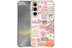 Tobelint for Samsung Galaxy S24+/S24 Plus Case with Christian Design,Jesus Bible Verse Collage Pattern Case for Men Women,Clear Slim Soft TPU Bumper Case,6.7”(Christian)